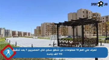 تعرف على أهم 10 معلومات عن شقق سكن لكل المصريين 7 بعد تحقيق 113 ألف وحدة